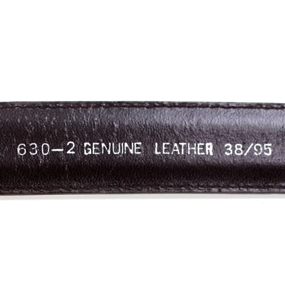 CLASSIC BROWN GENUINE LEATHER 1 1/8